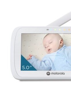 Motorola Nursery Babyfoon - Video Baby monitor - VM35 - Wit - 5-inch Ouder Unit - Infrarood - Digitale Zoom - Terugspreekfunctie