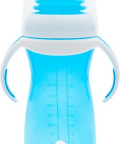 Munchkin Gentle Overgangsbeker - Transition Cup - Anti-lek Beker voor Baby's – Vanaf 9 Maanden - 296ml – Blauw