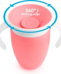 Munchkin Miracle® 360° de Originele Trainer Cup - Oefenbeker voor Baby’s - Anti-Lek Drinkbeker - 207ml - Groen