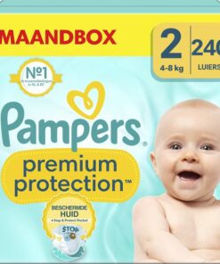 Pampers Premium Protection - Maat 2 (4kg-8kg) - 240 Luiers - Maandbox
