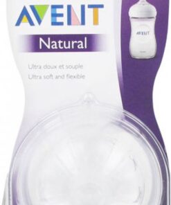 Philips AVENT Natural Speen - 1M+ - Langzame Toevoer - 2 Stuks