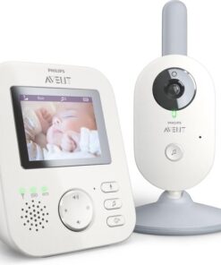 Philips Avent SCD833/01 beeldbabyfoon - babyfoon met camera - wit lichtgrijs