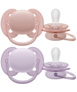 Philips Avent Ultra Soft Fopspeen - 0-6 Mnd - Roze/Paars - 2 Stuks