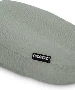 Snoozzz Relaxhoes voor voedingskussen zwangerschapskussen - 100% katoen van zachte Hydrofiel - Stone