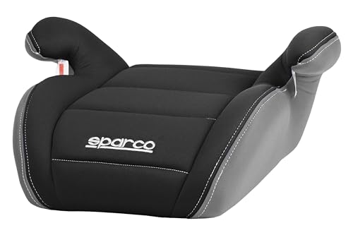 SPARCO 00924NRGR Low Booster Group 3 Zwart/Grijs, Foam 3cm, Armsteun