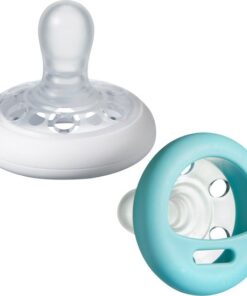 Tommee Tippee borstachtige fopspeen - op huid lijkende textuur - symmetrisch orthodontisch ontwerp - BPA-vrij - 0-6 maanden - verpakt per 2 fopspenen