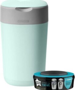 Tommee Tippee Milieuvriendelijke Twist & Click Luieremmer - met 1 Navulcassette - Groen