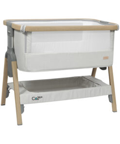 Topmark CoZee Co-sleeper Oak / Silver