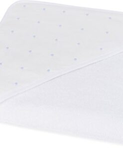 Torres Novas 1845 Poncho / Badcape, Mira Blauw gestipt - 90 x 90 cm - Katoen, hand geborduurd