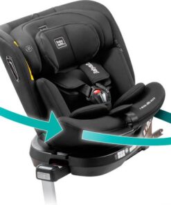 BabyAuto Aitana I-Size Autostoel - 360º draaibaar - Isofix - 40-150 cm - 0-36kg - Tot 12 jaar - Kleur Zwart