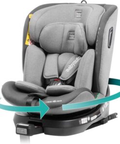 BabyAuto Aitana I-Size Autostoel - 360º draaibaar - Isofix - 40-150 cm - 0-36kg - Tot 12 jaar - Kleur Grijs