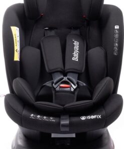 Babyauto Rodia Autostoel - 360° Draaibaar met Isofix-Connector - Groep 0+/123 - 0 tot 36kg - 0 tot 12 jaar - Kleur Zwart