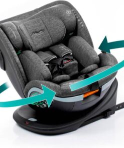 Babyauto Xperta i-Size Autostoel - 360° met Isofix - 40 tot 150cm - 0 tot 36kg - Tot 12 jaar - Kleur Grijs