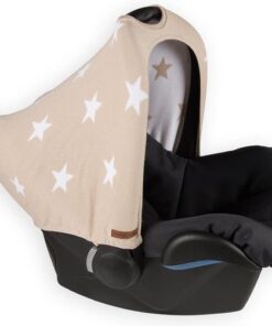Baby's Only Autostoel zonnekap - Zonnescherm Maxi Cosi 0+ Star - Beige/Wit