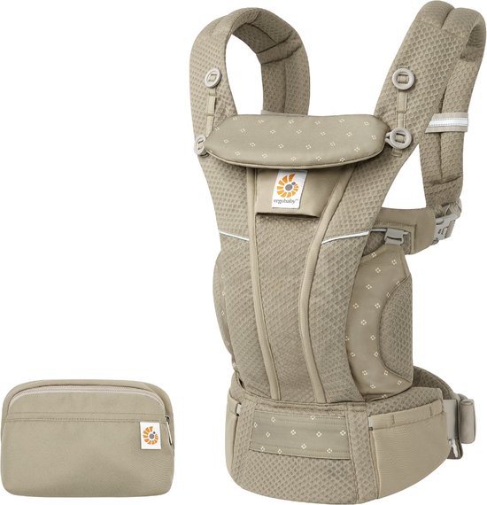 Ergobaby Omni Breeze Draagzak - Soft Olive Diamond - baby draagzak