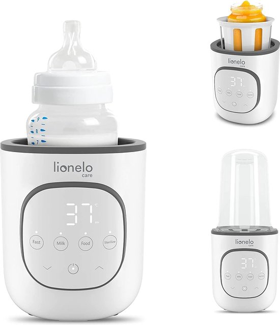 Lionelo Thermup 2.0 Flessenwarmer Onderweg 5in1 Verwarming Van Vloeistoffen En Eten Overhittingsbeveiliging Sterileren En Ontdooien Thermostaat Automatische Uitschakeling Bij Watertekort