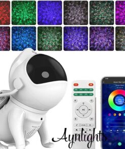 Aynlights® 2024 - Slimme Space dog Sterren Projector - Bluetooth Galaxy Projector - Muziekspeaker - White Noise - Sterrenlamp - Sterrenhemel Projector - Star Projector - Bediening via App, apparaat, Inclusief App, Cadeau Tip