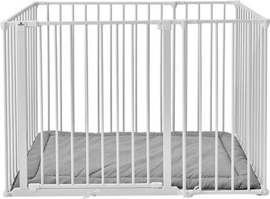 BabyDan Baby Box Rechthoek Wit Metaal Inclusief Boxkleed 104 x 72 Cm