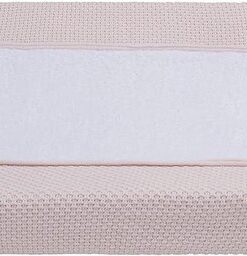 Baby's Only Gebreide baby aankleedkussenhoes - Waskussenhoes - Overtrek verzorgingskussen Flavor - Classic Roze - 45x70 cm