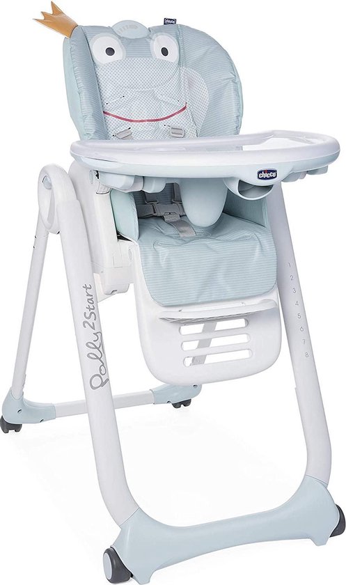 Chicco Polly 2 Start Kinderstoel - Baby eetstoel - Verstelbare rugleuning - Hoogte verstelbaar - Froggy
