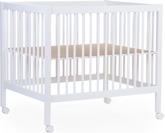 Childhome Park 97 - Box met wieltjes - 95x75 Cm - Hout - Wit