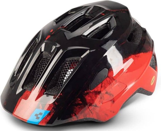 CUBE Fietshelm Talok - Kinderhelm - MIPS - 11 Ventilatiegaten - X-Lock-montagesysteem - EPS In-Mould - 46-51 cm - XS - Zwart/Rood