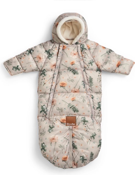 Elodie Baby Overall - Skipak Baby - Baby Voetenzak - Voetenzak autostoel - Meadow Blossom - 6 /12 maanden