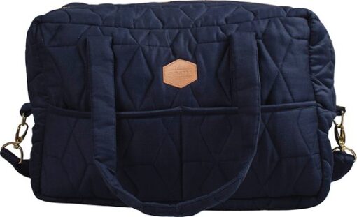 Filibabba Luiertas - Mommy Bag - In Zachte Quiltstof - 30x45x15 cm - Dark Blue