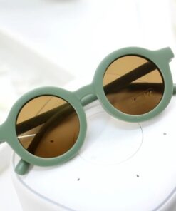 Littlemay.nl | Retro zonnebril | Groen | Kind | 2-8 jaar