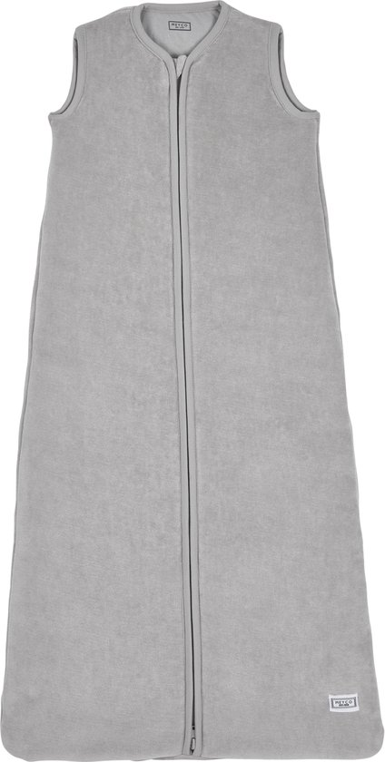 Meyco Velvet winter baby slaapzak gevoerd - 70cm - lichtgrijs
