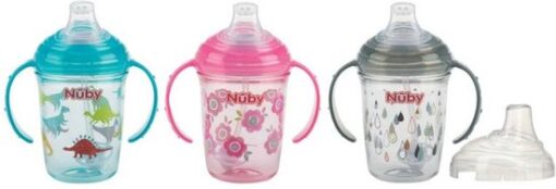 Nuby Antilekbeker Met Handvatten Tritan 240ml Roze 6m+