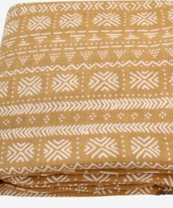 Rammelaar&Co Hydrofiele Doek XL - Boho Okergeel Multidoek - 120x120cm