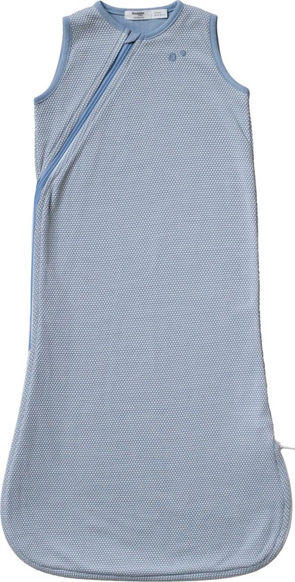 Snoozebaby Organische Slaapzak Mouwloos Fresh Blue - 9-24 mnd