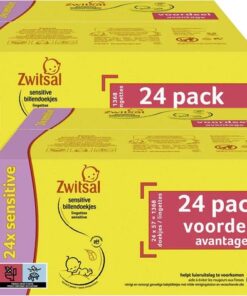 Zwitsal - Billendoekjes Sensitive - Alcoholvrij - 2736 Babydoekjes - 48 x 57 - Mega Voordeelbox