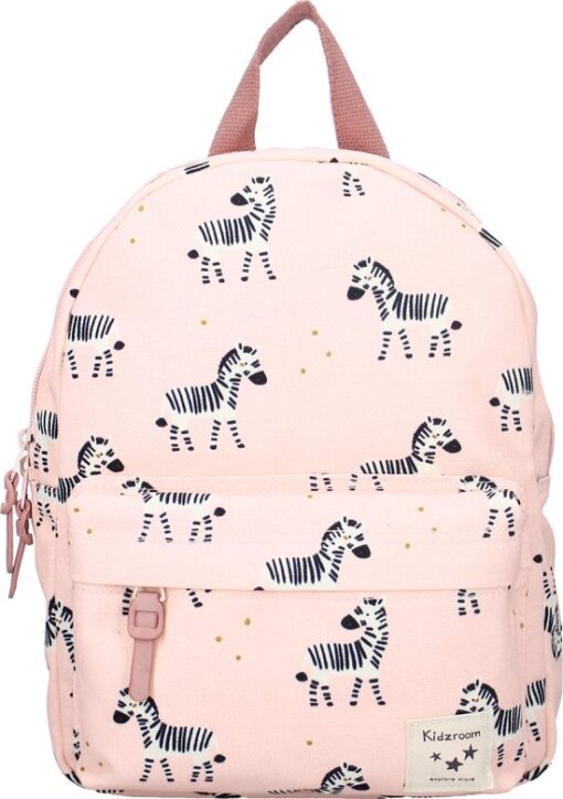 Kidzroom To The Zoo Rugzak 2 t/m 6 jaar - Roze - Zebra