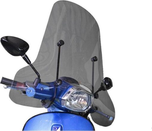 Vespa Sprint Windscherm Smoke Hoog inclusief Bevestigingsset