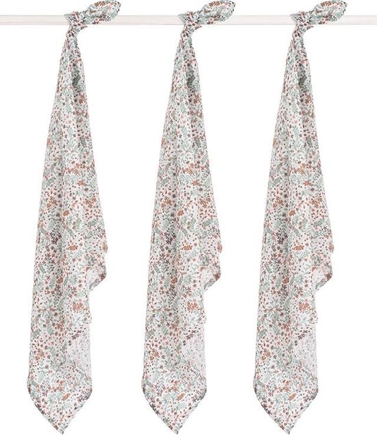 Jollein set van 3 multidoeken Bloom Maat