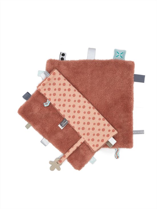 Snoozebaby Knuffeldoekje Sweet Dreaming Dusty Rose - 25x25 cm