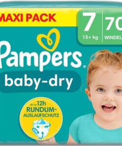 Pampers - Baby Dry - Maat 7 - Mega Pack - 70 stuks - 15+ KG