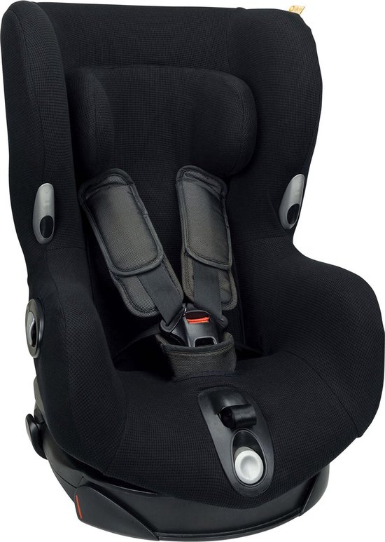 Autostoelhoes Geschikt voor Maxi Cosi Axiss - Black Friday - Maxi Cosi Hoes Groep 0-1 - Zacht Katoen - Perfecte Pasvorm - Zwart wafel