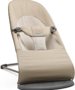 BabyBjörn Wipstoel Balance Soft - Geweven - Khaki-Beige - Ergonomisch - Verstelbaar - Inklapbaar