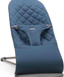 BabyBjörn Wipstoel Bliss - Geweven klassiek quilt - Middernachtblauw - Ergonomisch - Verstelbaar - Inklapbaar