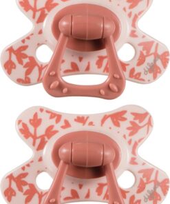 Difrax Fopspeen 20+ Maanden Natural Speen - Rood/Roze/Autumn - 2 stuks