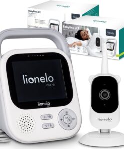 Lionelo Babyline 3.2 - Babyfoon Premium - Babyphone met camera Full HD 2.8’’ - bereik 50 m / 350 m nachtmodus 7 m - twee-weg communicatie - 3-voudige zoom