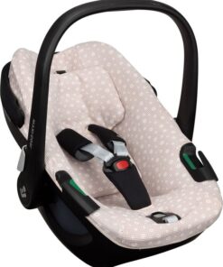 Maxi Cosi hoes Pebble 360 - Waterdichte voering - Autostoelhoes Groep 0 - Zacht Katoen - Met Waterdichte Voering ter Bescherming van je Autostoel - Perfecte Pasvorm - Daisy wafeltje