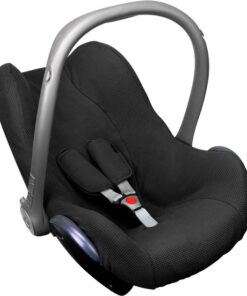 Maxi Cosi hoes Pebble Cabriofix Citi - Autostoelhoes Groep 0 - Zacht Katoen - Met Waterdichte Voering ter Bescherming van je Autostoel - Perfecte Pasvorm - Combineer met de Bijpassende Ukje Zonnekap Voetenzak en Gordelbeschermer - Zwart