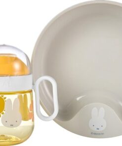 Mepal - Mio babyservies set 3-delig - Oefenbord, antilekbeker en oefenlepel - Nijntje explore