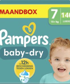Pampers - Baby Dry - Maat 7 - Maandbox - 140 stuks - 15+ KG
