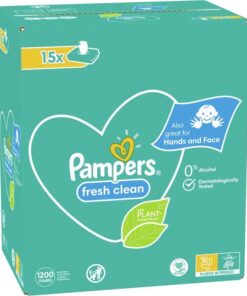 Pampers Fresh Clean Billendoekjes - 60 verpakkingen - 4800 doekjes