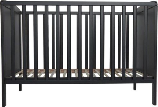 Prénatal Ledikant - Babybed - Babybedje met Platte Spijlen - 60x120 cm - Exclusief Matras - Zwart